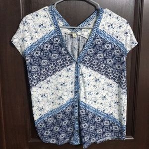 Lucky Brand Button Up Tee
